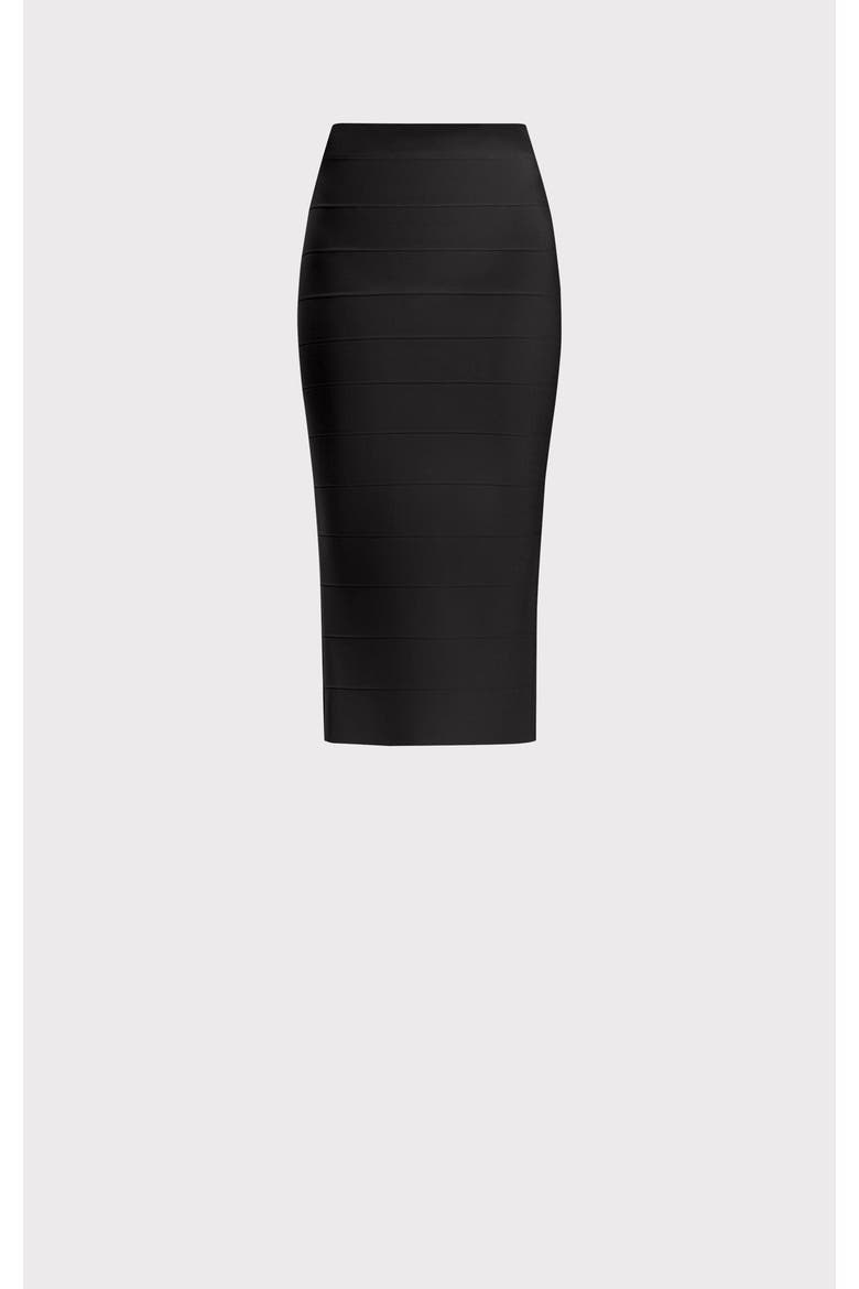 Icon Bandage Pencil Skirt, Alternate, color, BLACK