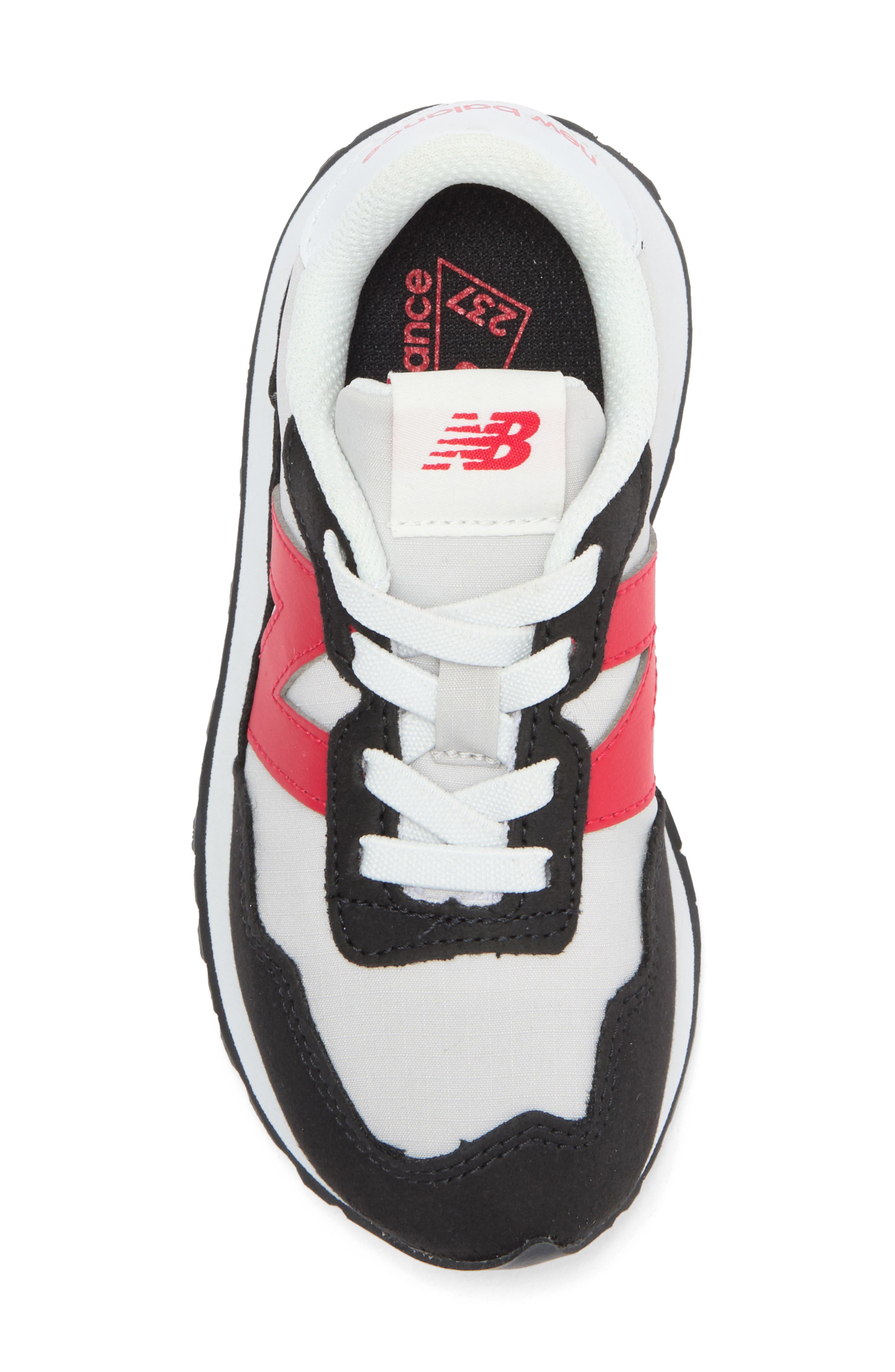New Balance Kids' 237 Sneaker, Alternate, color, Grey Matter/ True Red