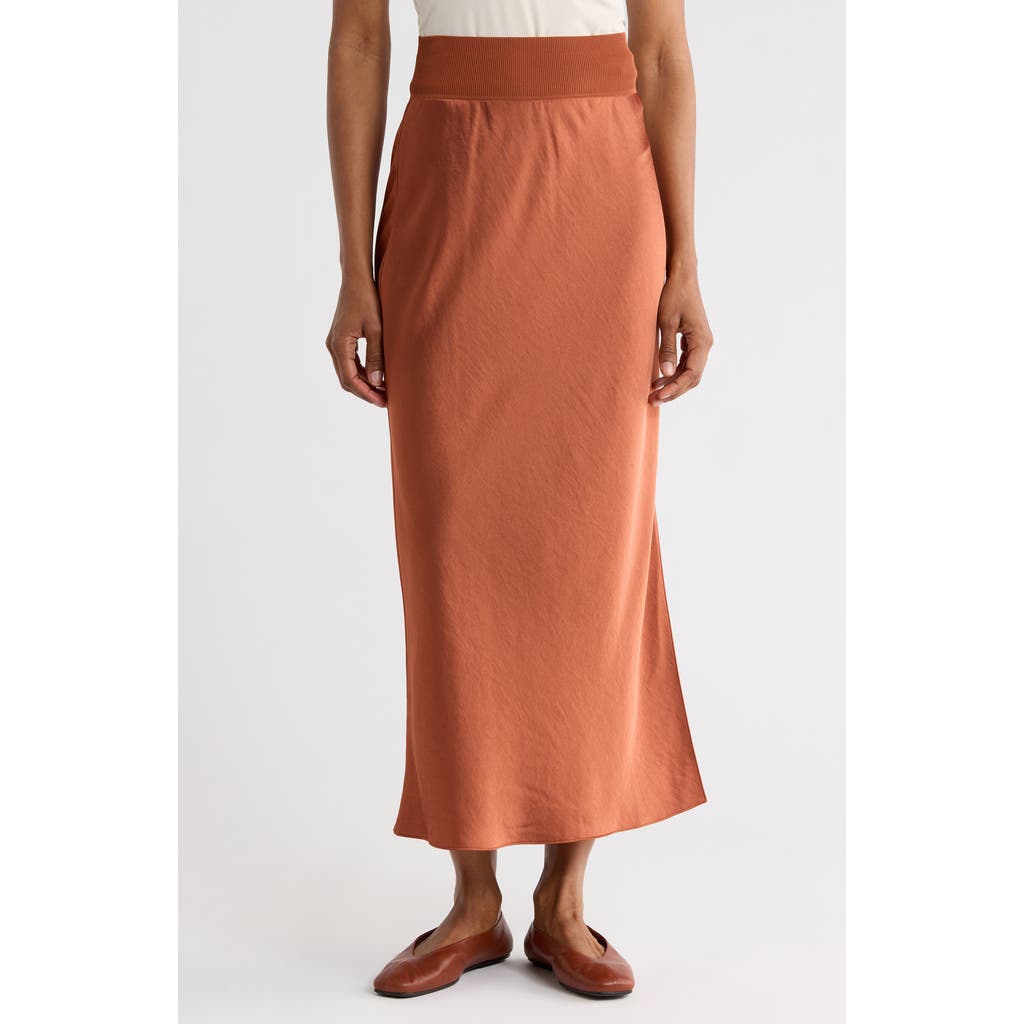 Theory Lewie Maxi Skirt In Brown