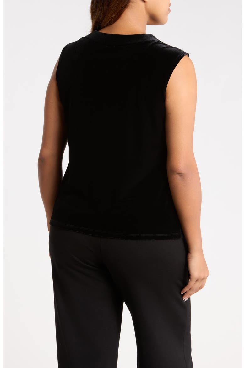 Cowl Neck Velvet Top, Alternate, color, ANNE BLACK