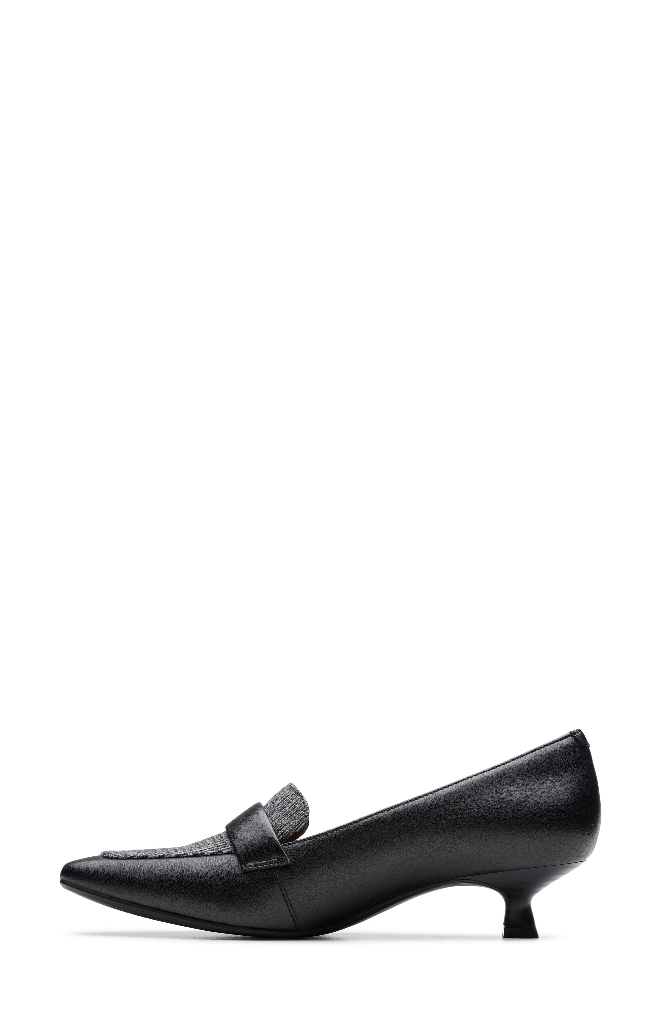 Clarks<sup>®</sup> Scarlyt Mabel Kitten Heel Pump, Alternate, color, Black Interest Leather