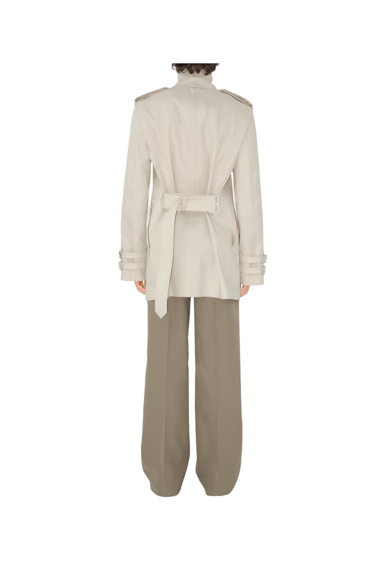 Burberry Bonded Cotton Trench Jacket, Alternate, color, Sail