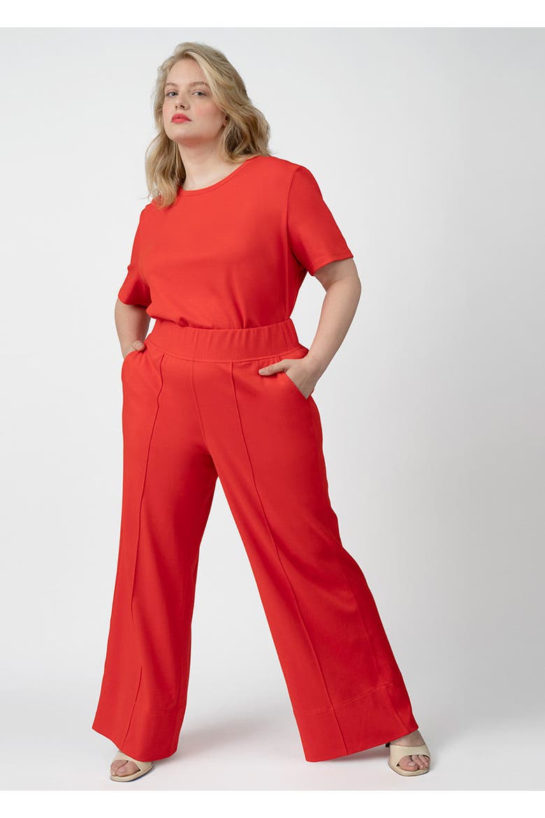 CoolROSE Luxe Wide Leg Pant Plus Size, Alternate, color, Poppy