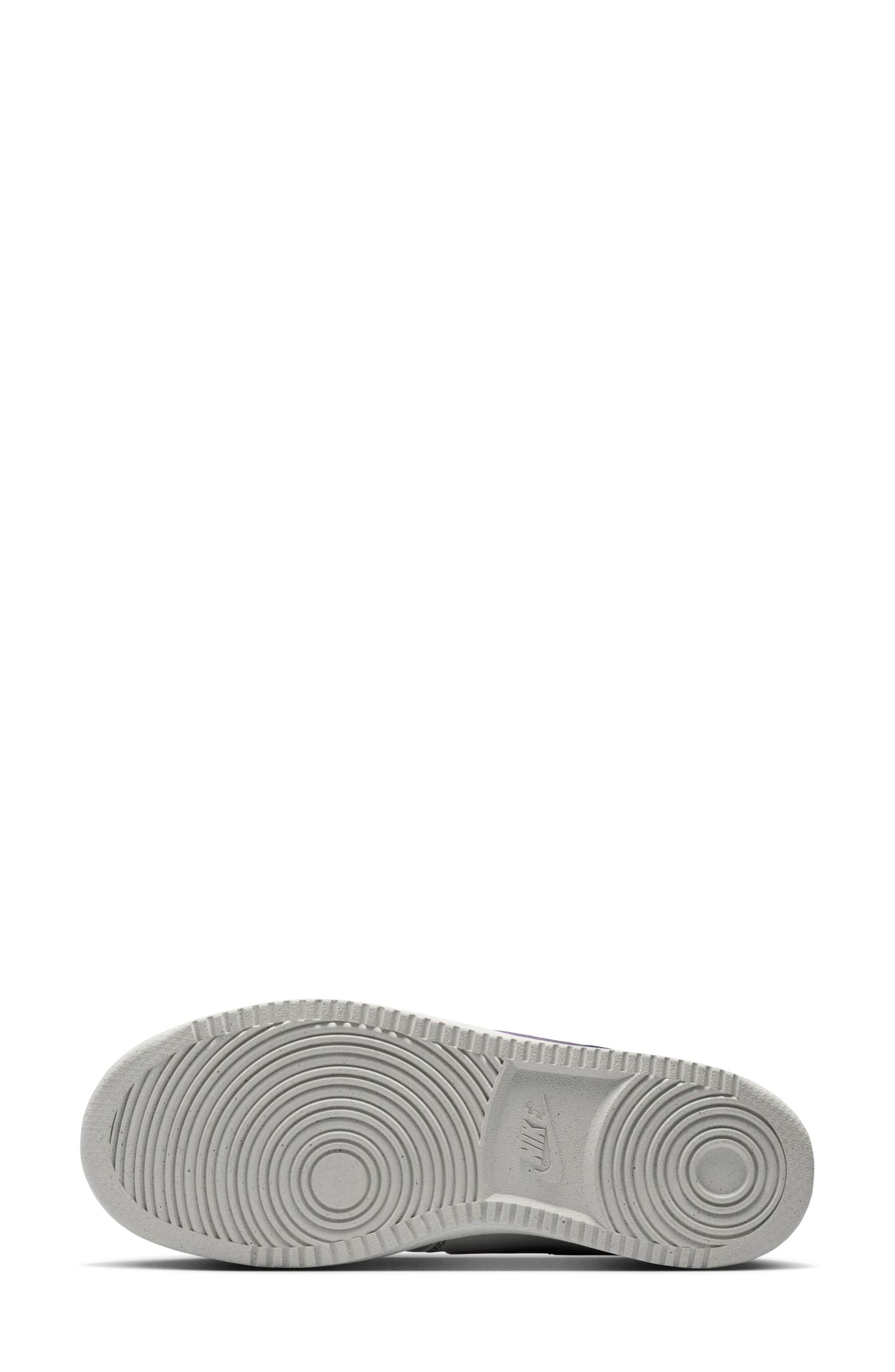 Nike Court Vision Low Sneaker, Alternate, color, Vast Grey/ Dark Raisin/ White