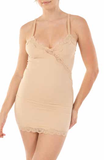 BODY BEAUTIFUL Shaping Lace Trim Body Slipdress