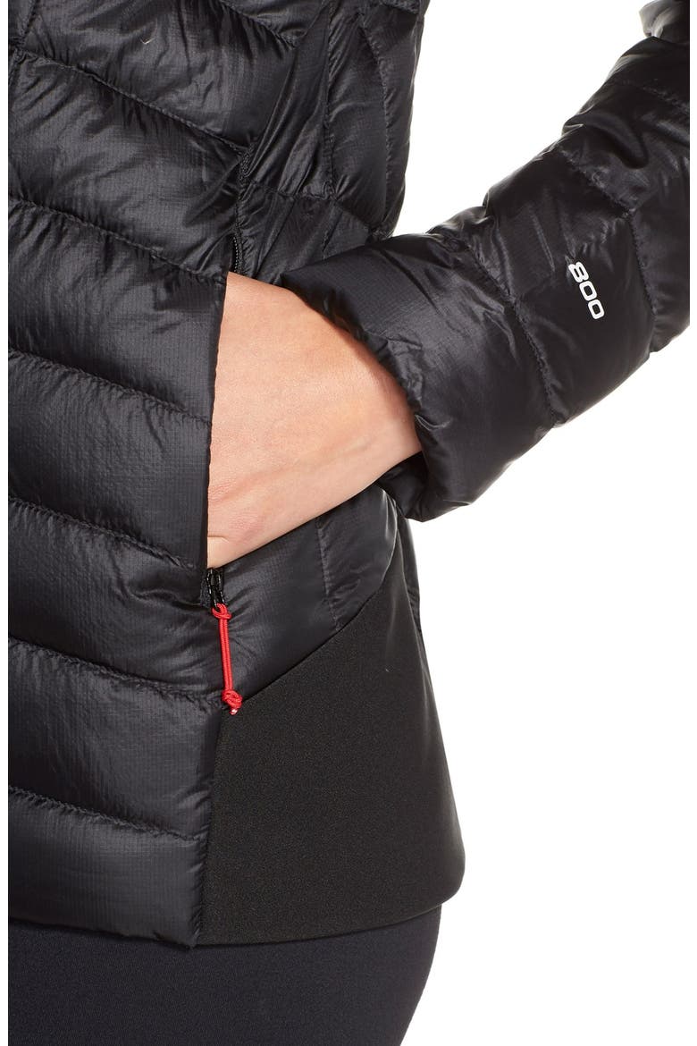 'Quince' Water Repellent Down Jacket, Alternate, color, TNF BLACK