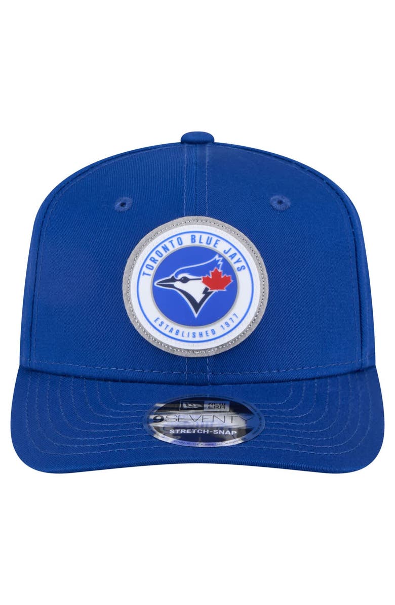 New Era Men's New Era Royal Toronto Blue Jays Circle Patch 9SEVENTY Stretch-Snap Hat, Alternate, color, 