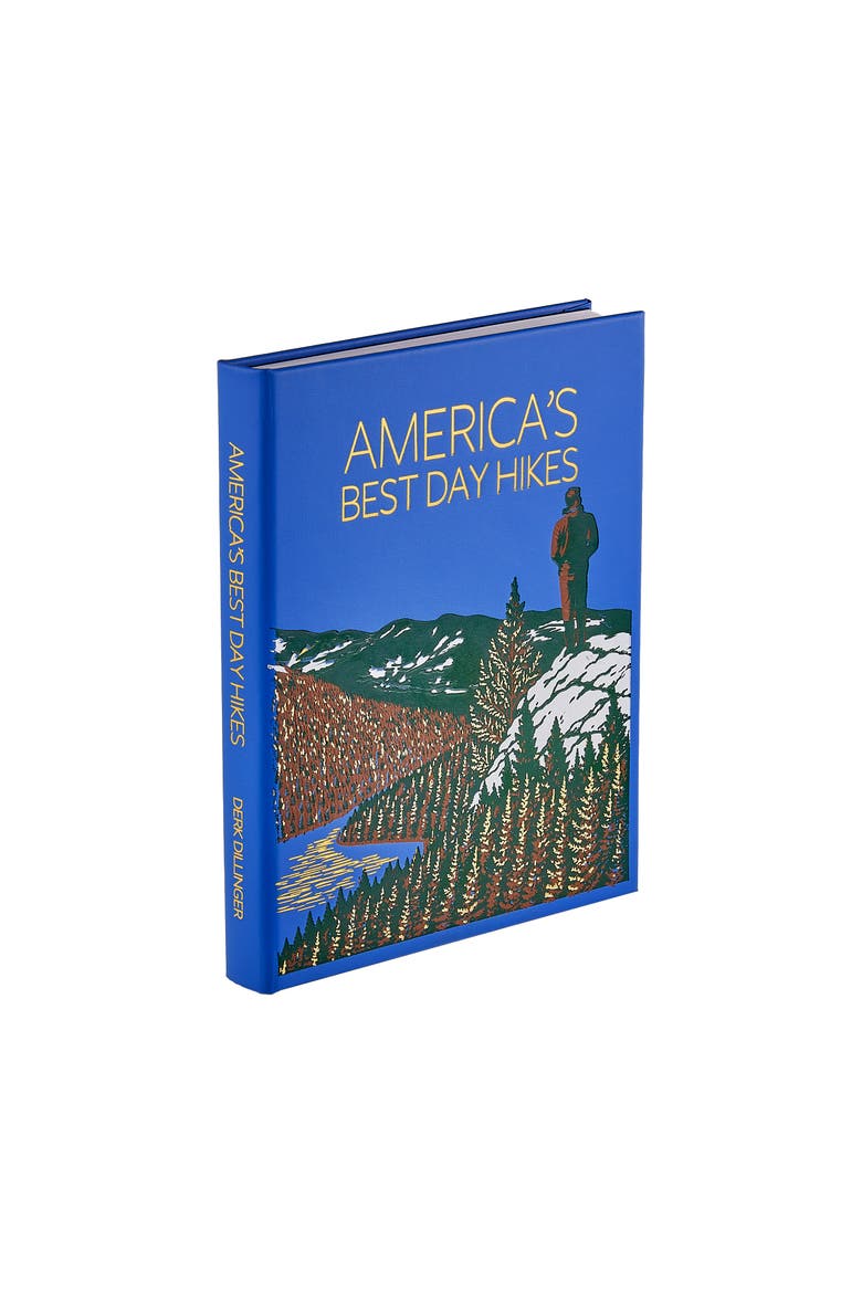 America's Best Day Hikes Spectacular Single-Day Hikes Across the States Leather Edition, Main, color, Blue