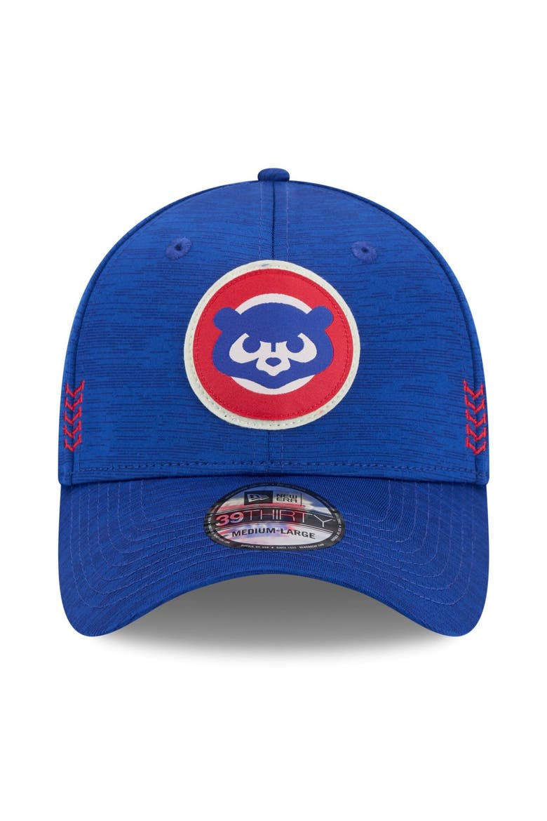 Men's New Era  Royal Chicago Cubs 2024 Clubhouse 39THIRTY Flex Fit Hat, Alternate, color, Royal