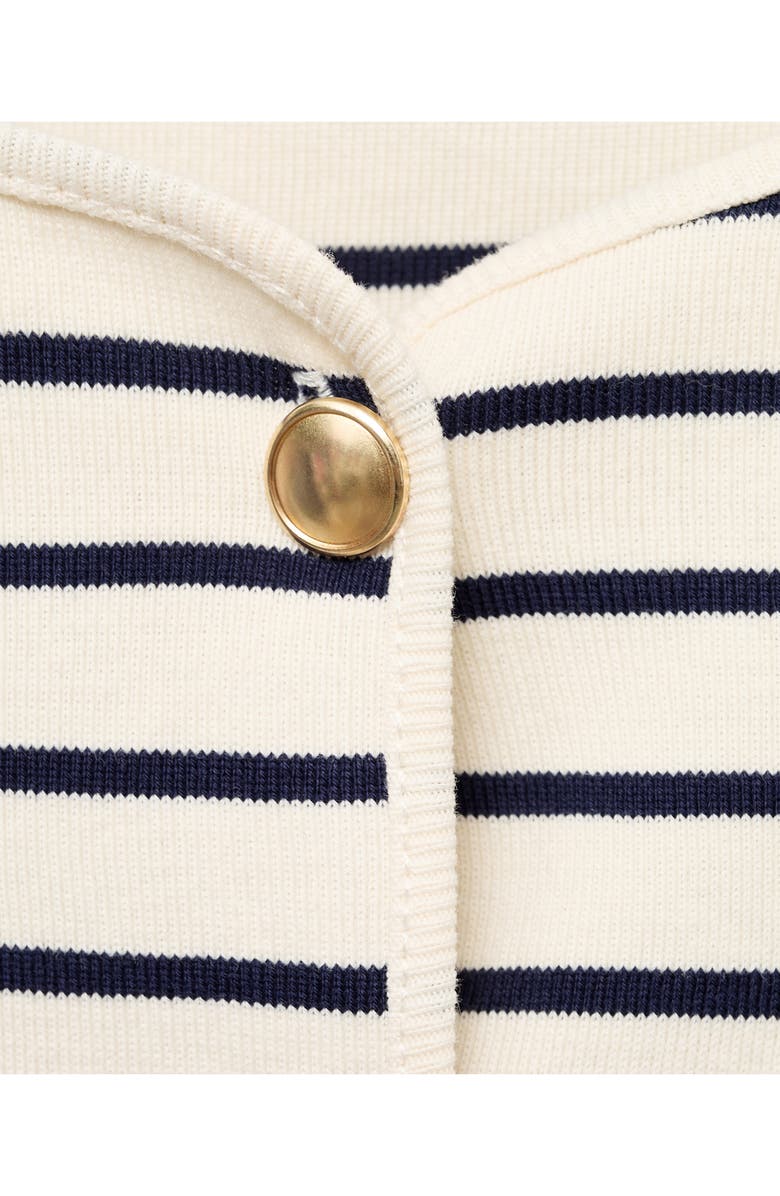 MANGO Striped Crop Cardigan, Alternate, color, 