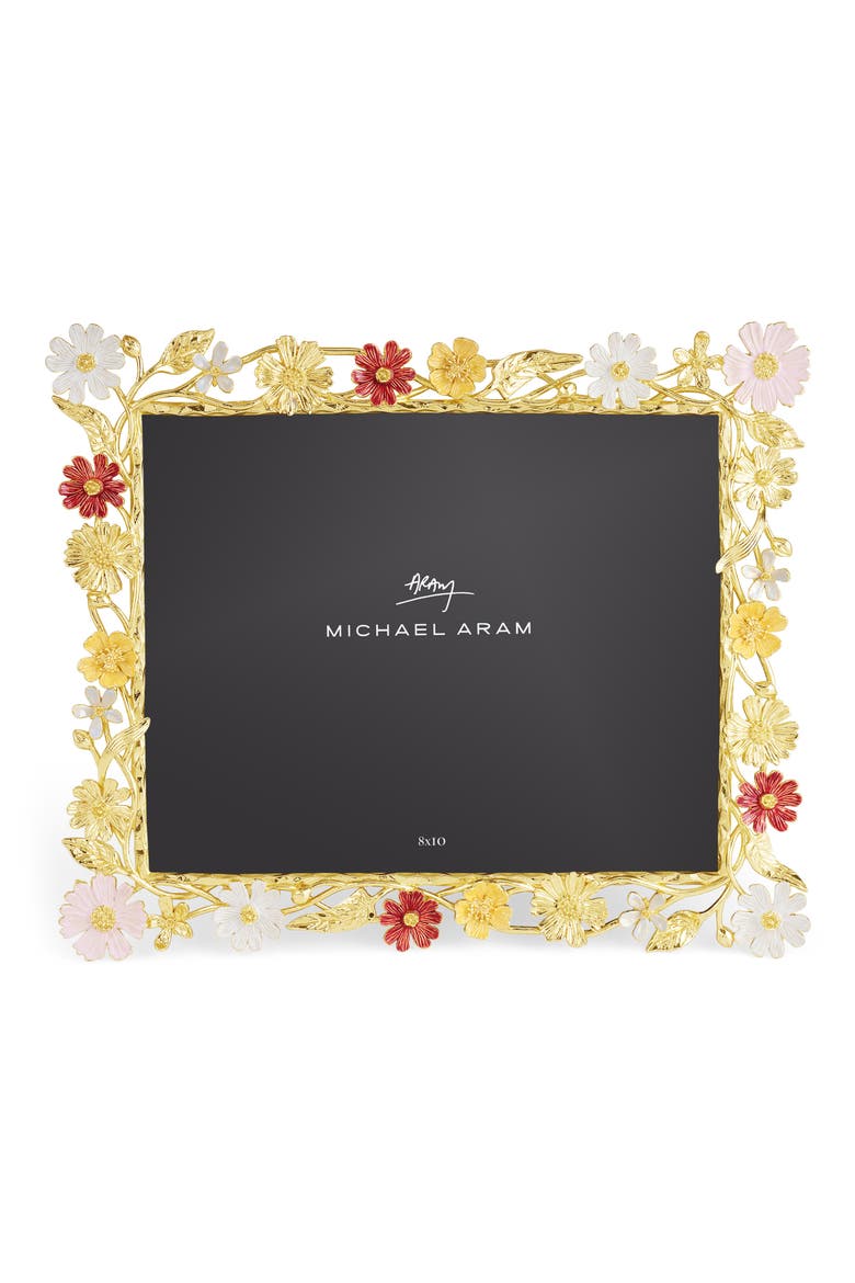 Wildflowers 8x10 Picture Frame, Alternate, color, GOLD MULTI
