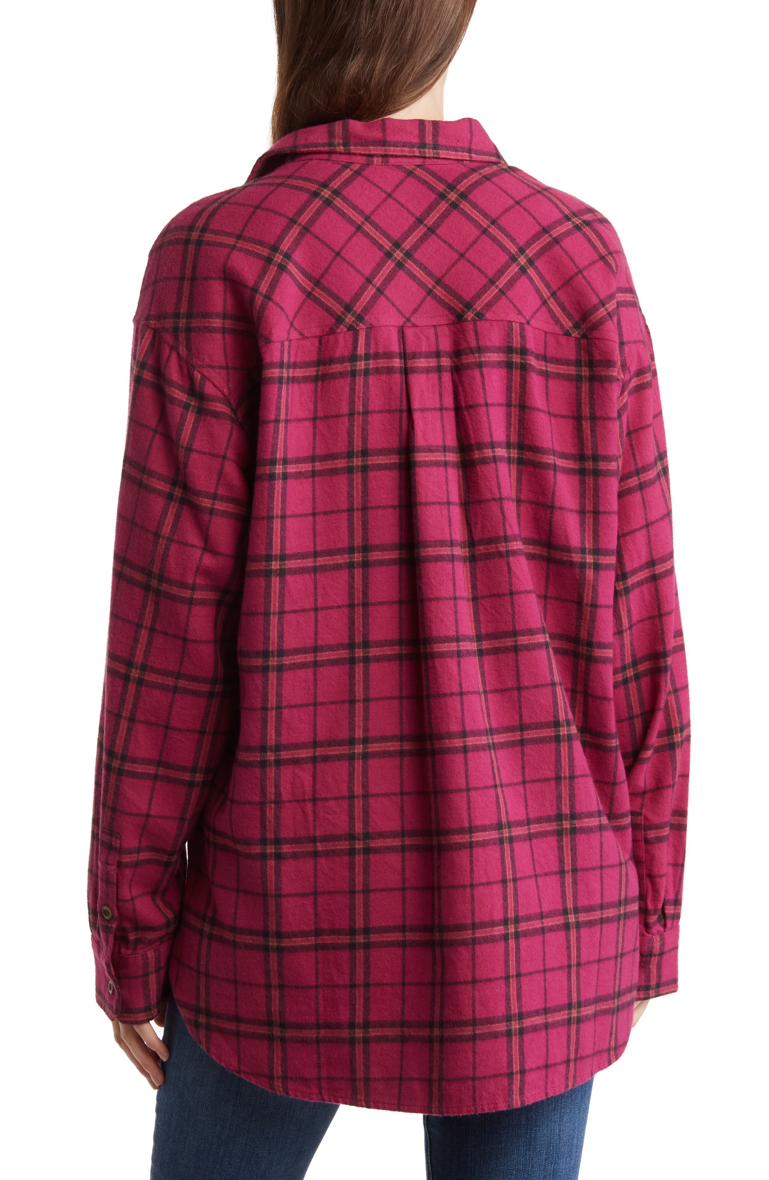 Abound Plaid Long Sleeve Button-Up Shirt (Women) | Nordstromrack
