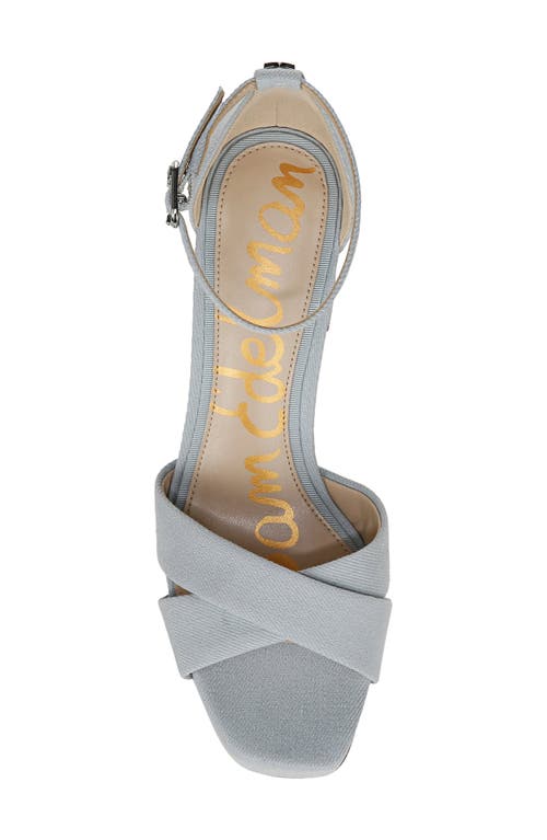 Sam Edelman Jullian Ankle Strap Platform Sandal In Cape Blue