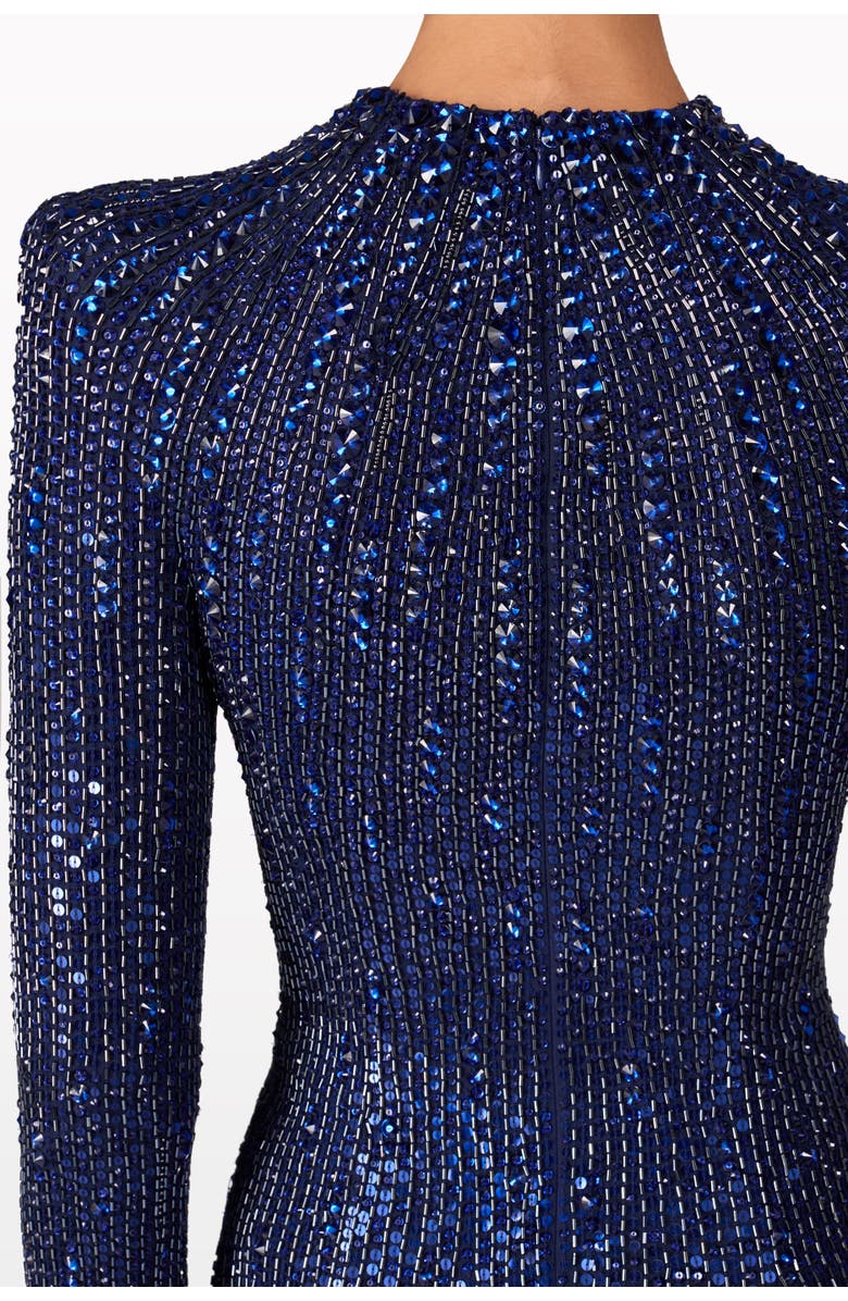 Jenny Packham Aurora Sequined Gown, Alternate, color, Light Navy