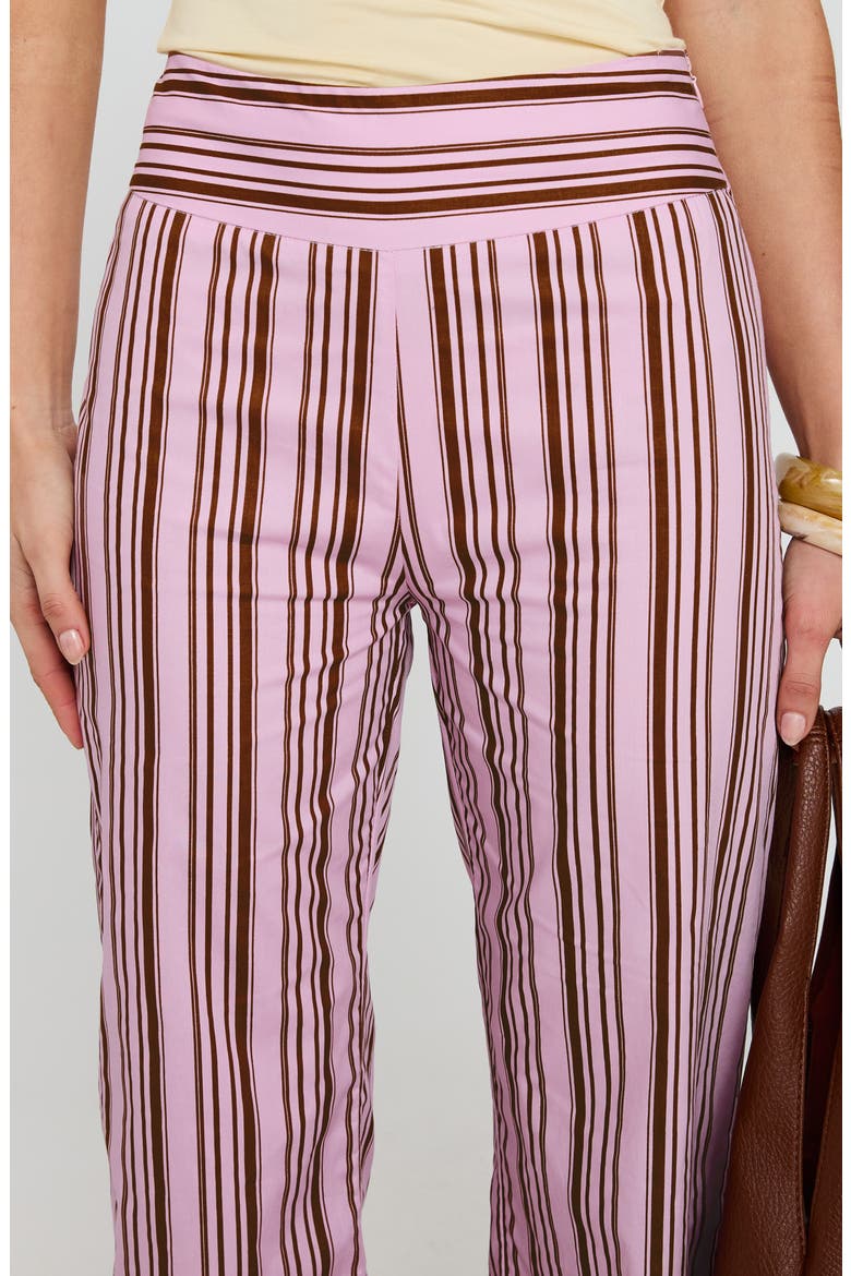 Leocadie Stripe Cotton Pants, Alternate, color, PINK STRIPE