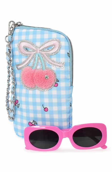 OMG Accessories Kids' Sunglasses with cherry Check Case