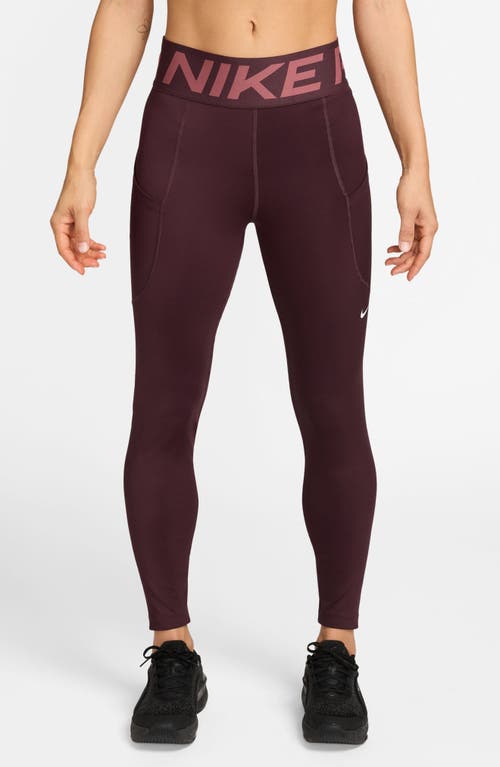 Nike Pro Sculpt High-waisted Pocket 7/8 Leggings In Purple