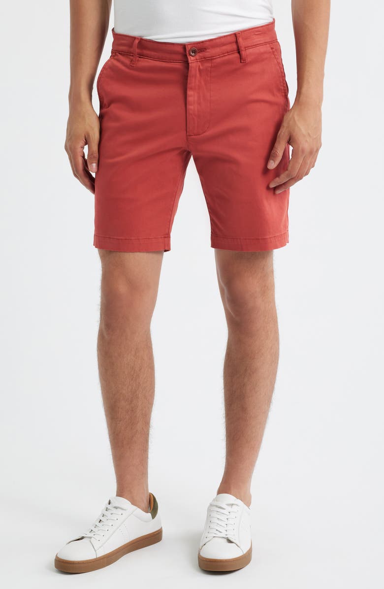 AG Wanderer 8.5-Inch Stretch Cotton Chino Shorts, Main, color, Sulfur Vintage Ruby