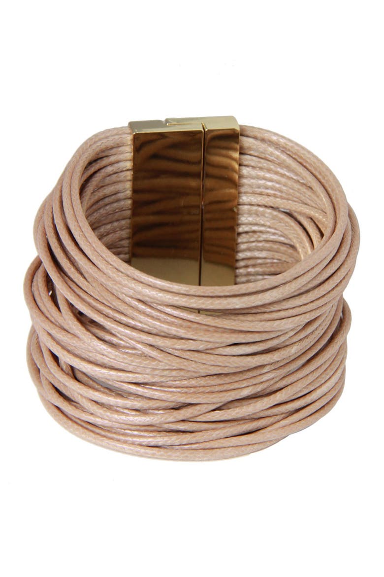 Nude Multi-Cord Bracelet, Main, color, nude