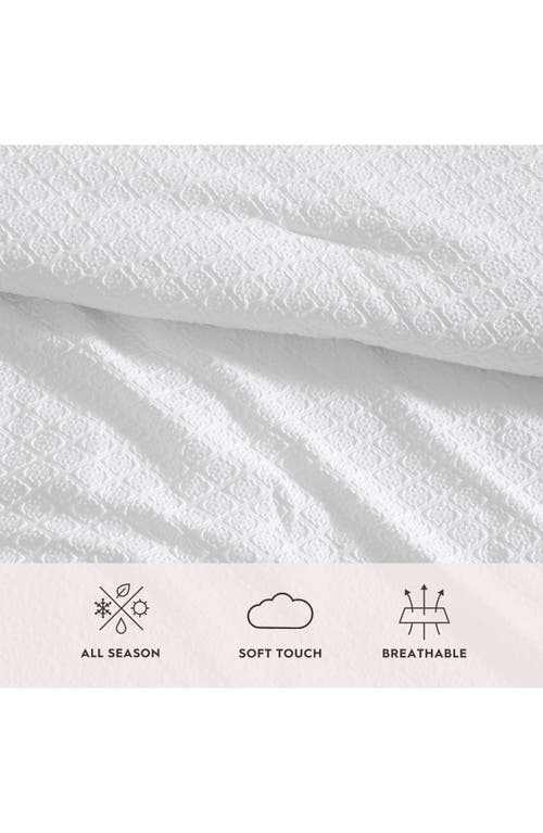 Laura Ashley Margaret Comforter & Sham 3-piece Set In White