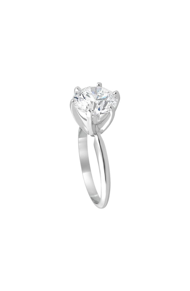 Bliss Diamond Certified 3 Ct Diamond Solitaire Platinum Engagement Ring Lab Grown, Alternate, color, Platinum