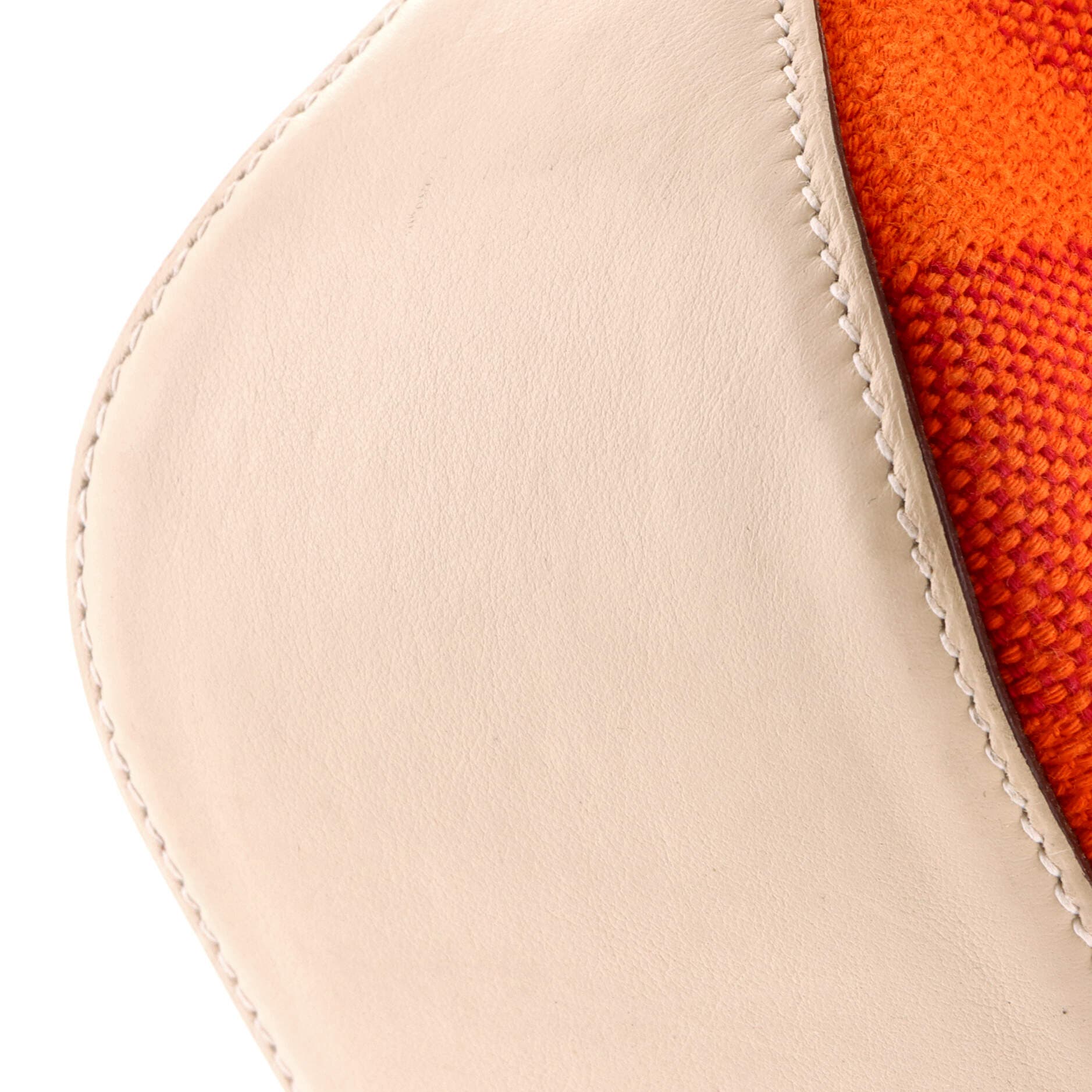 Pre-Owned Hermes Cabas H en Biais Tote Canvas with Leather 27, Alternate, color, Feu