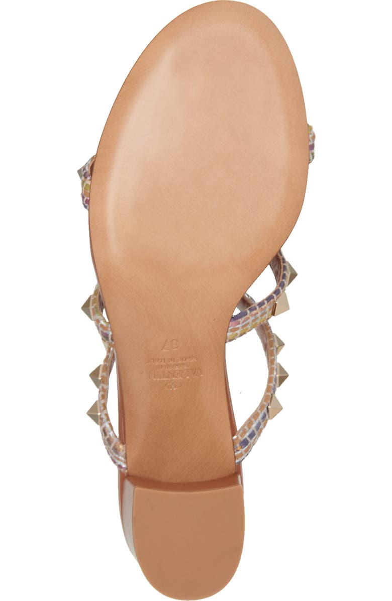 Valentino Garavani Rockstud Slide Sandal, Alternate, color, Jzc Multicolor/ Light Cuir