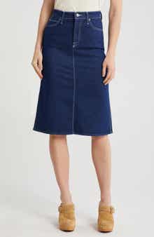MOTHER The Country Swooner A-Line Midi Skirt