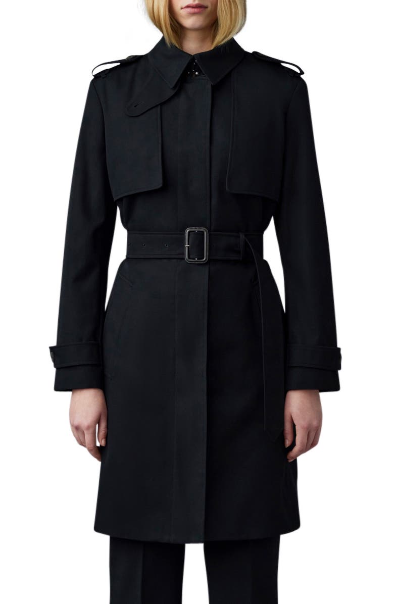 Mackage Winn 3-in-1 Insulated Trench Coat, Main, color, Black