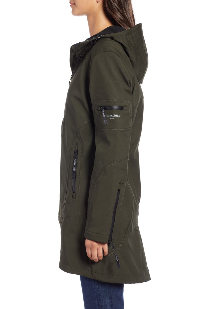 Ilse Jacobsen Rain 7 Hooded Water Resistant Coat, Alternate, color, 