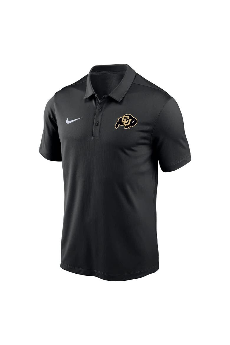 Men's Nike Black Colorado Buffaloes Victory Solid Performance Polo, Alternate, color, Black