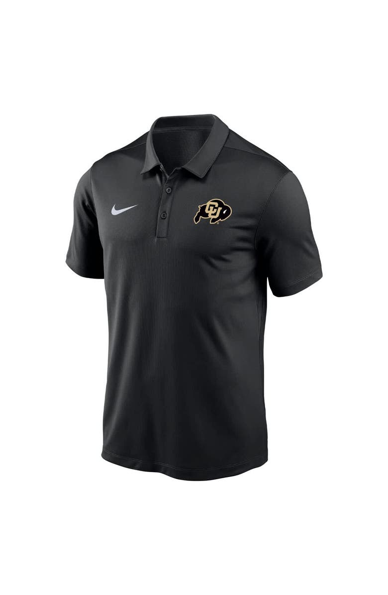 Nike Men's Nike Black Colorado Buffaloes Victory Solid Performance Polo, Alternate, color, Black