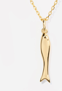 Little Sky Stone Lucky Fish Charm Necklace