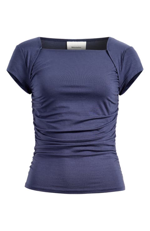 Addison Square Neck Knit Top