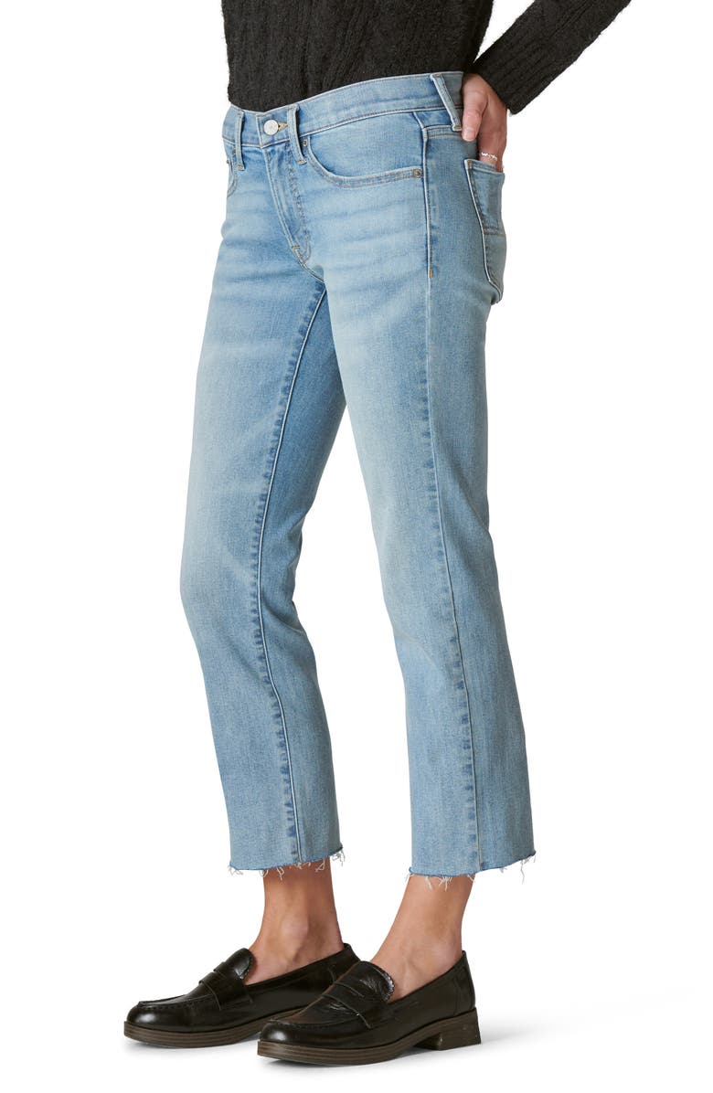 Lucky Brand Sweet Straight Raw Hem Mid Rise Crop Straight Leg Jeans, Alternate, color, 