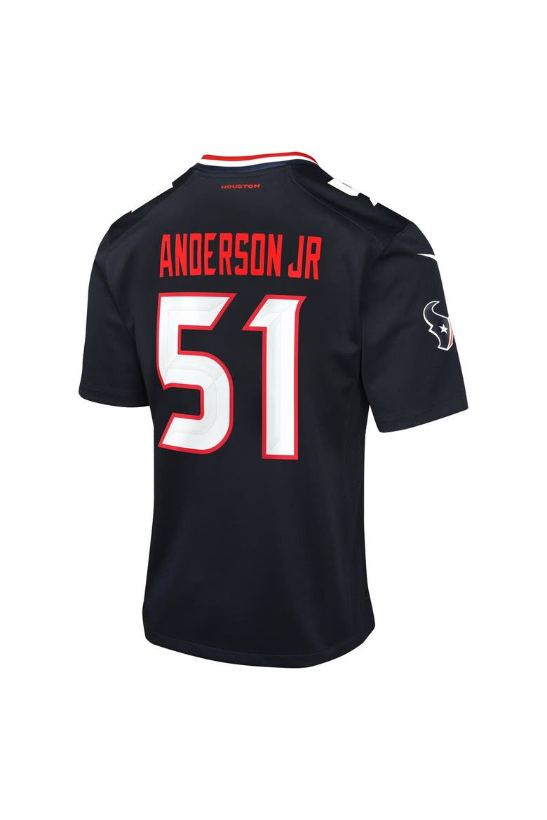 Youth Nike Will Anderson Jr. Navy Houston Texans Game Jersey, Alternate, color, Navy