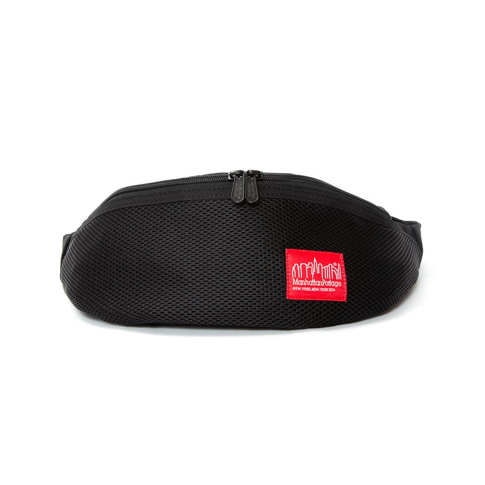 Manhattan Portage Mesh Brooklyn Bridge Belt Bag, Main, color, Black