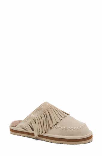 Fallon Fringe Faux Fur Mule Slipper