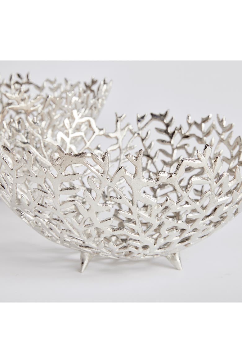Celine Decorative Bowls St/2, Alternate, color, Silver