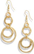 Karine Sultan Hoop Drop Earrings