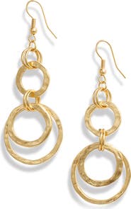 Karine Sultan Hoop Drop Earrings