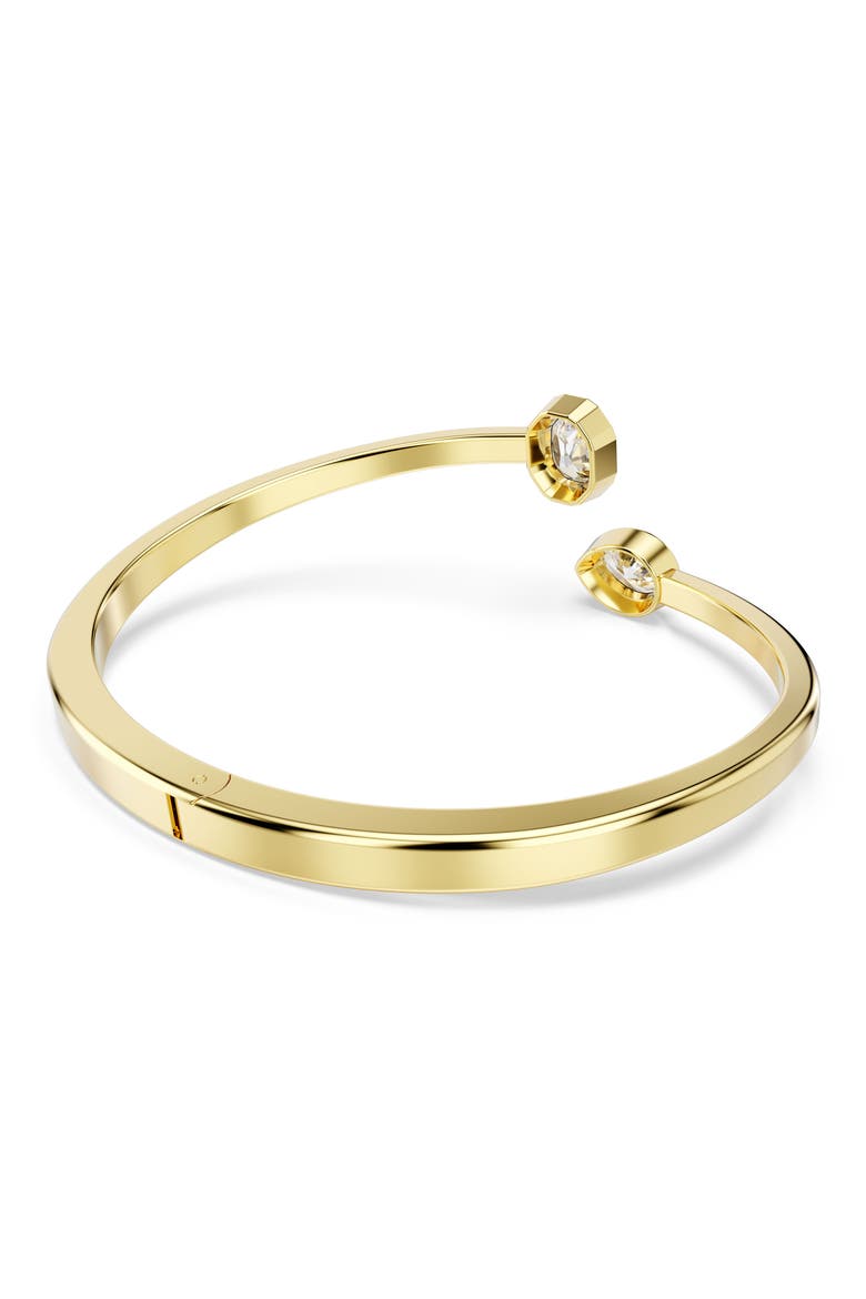 Imber Open Bangle Bracelet, Alternate, color, WHITE/GOLD