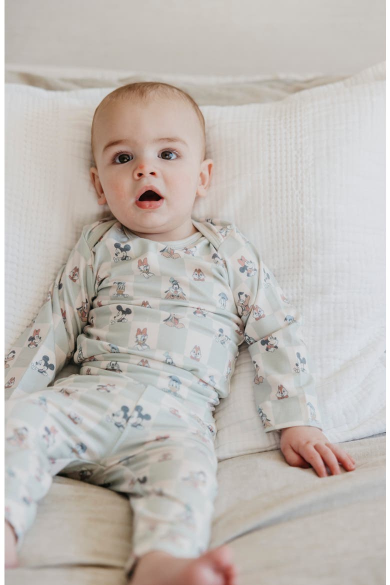 Mickey Mouse & Friends Print Long Sleeve Bodysuit, Alternate, color, MICKEY MOUSE FRIENDS