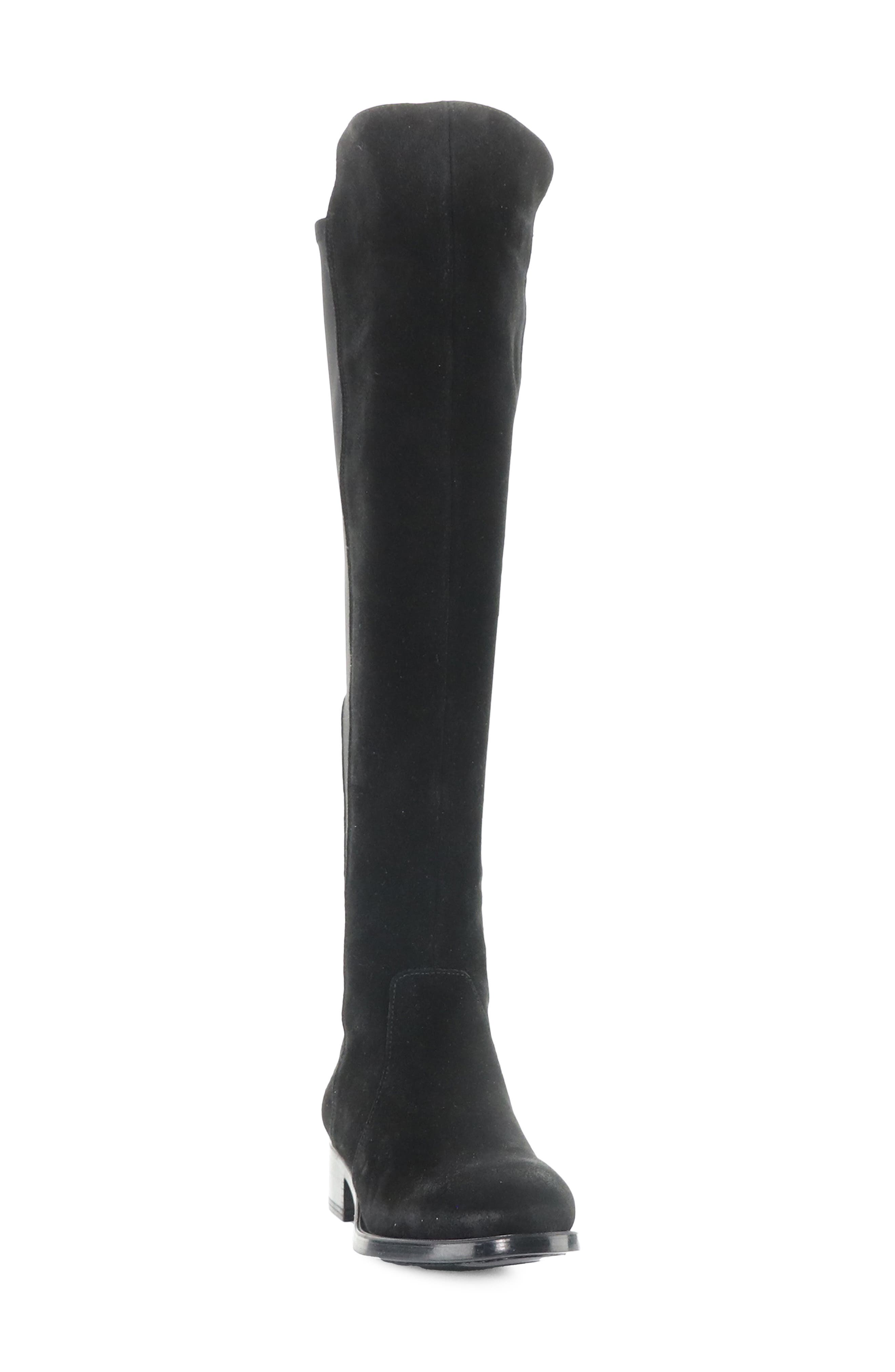 Bunt Waterproof Over the Knee Boot, Alternate, color, BLACK SUEDE/TRICO