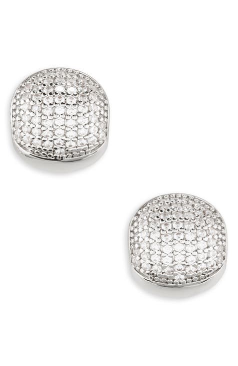 Pavé Crystal Huggie Hoop Earrings