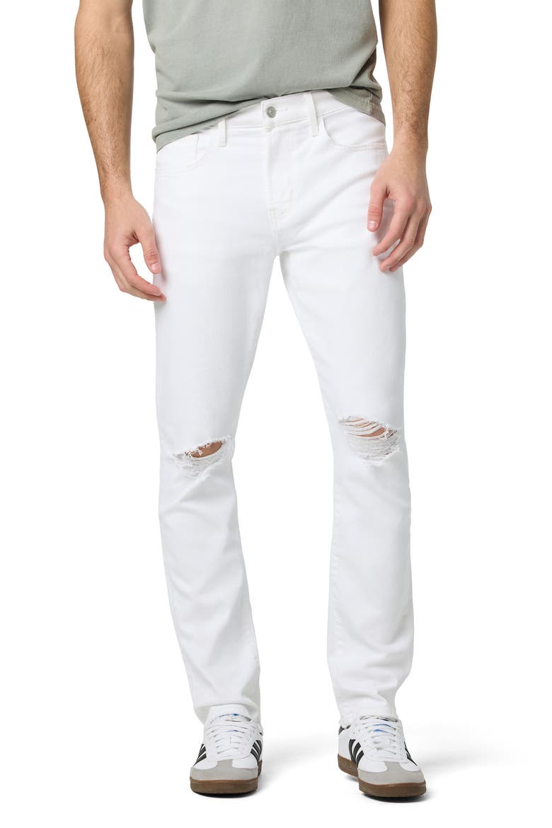 Blake Slim Straight Leg Jeans, Main, color, WHITE DESTROY