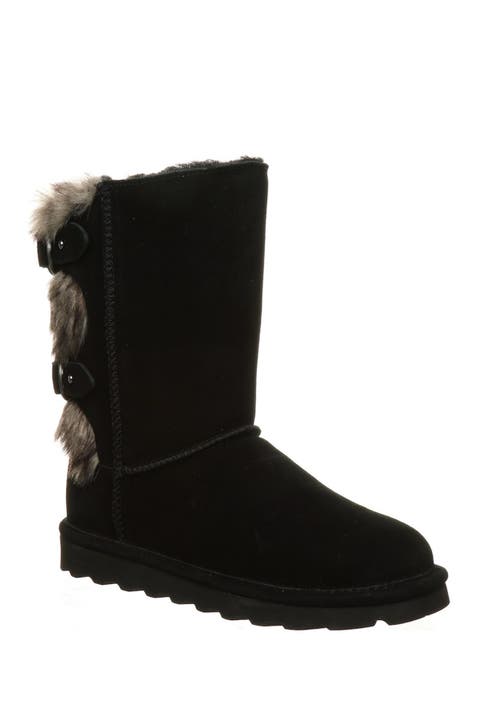 Eloise Faux Fur Buckled Strap Boot