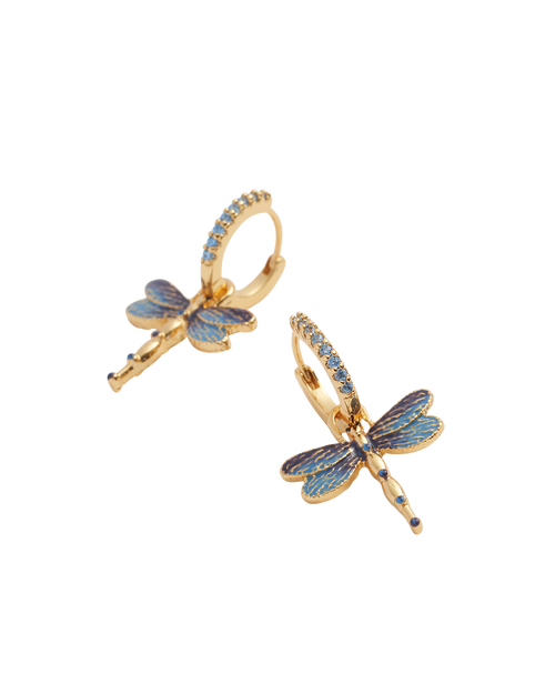 Fable England Dragonfly Crystal Earrings