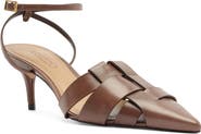 Arezzo Marissa Ankle Strap Pointed Toe Pump