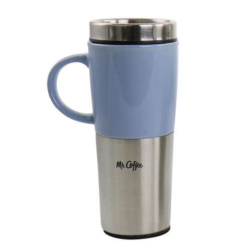 Mr Coffee Mr. Coffee Stoneware & Stainless Steel Travel Mugs In Multi